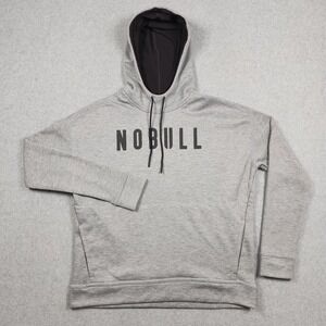 NOBULL Hoodie Small Gray Sweatshirt Pullover Crossfit Active Workout Stretch